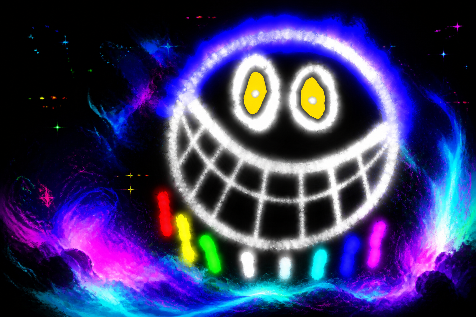 LAUGHBYTE in the neon void